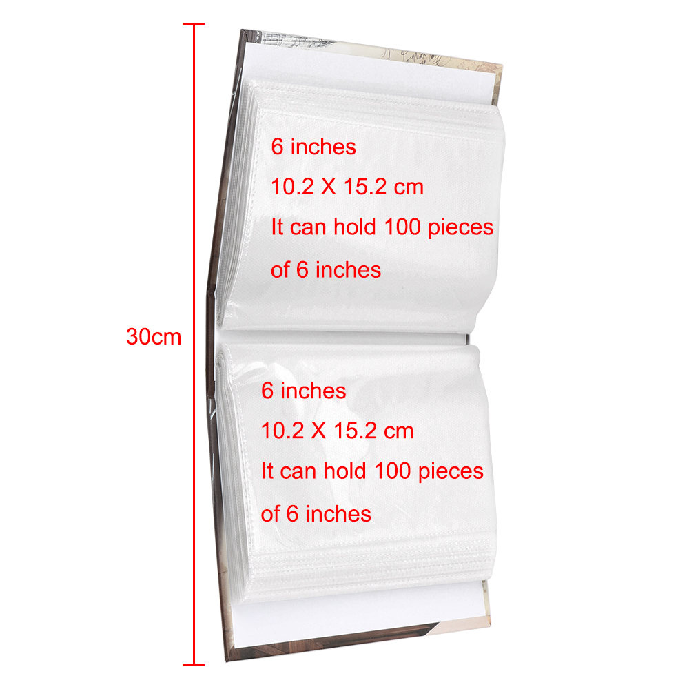 100Pcs Pockets Photo Album Portable Memory Instant Picture Case Storage For Kid Birthday Family Wedding