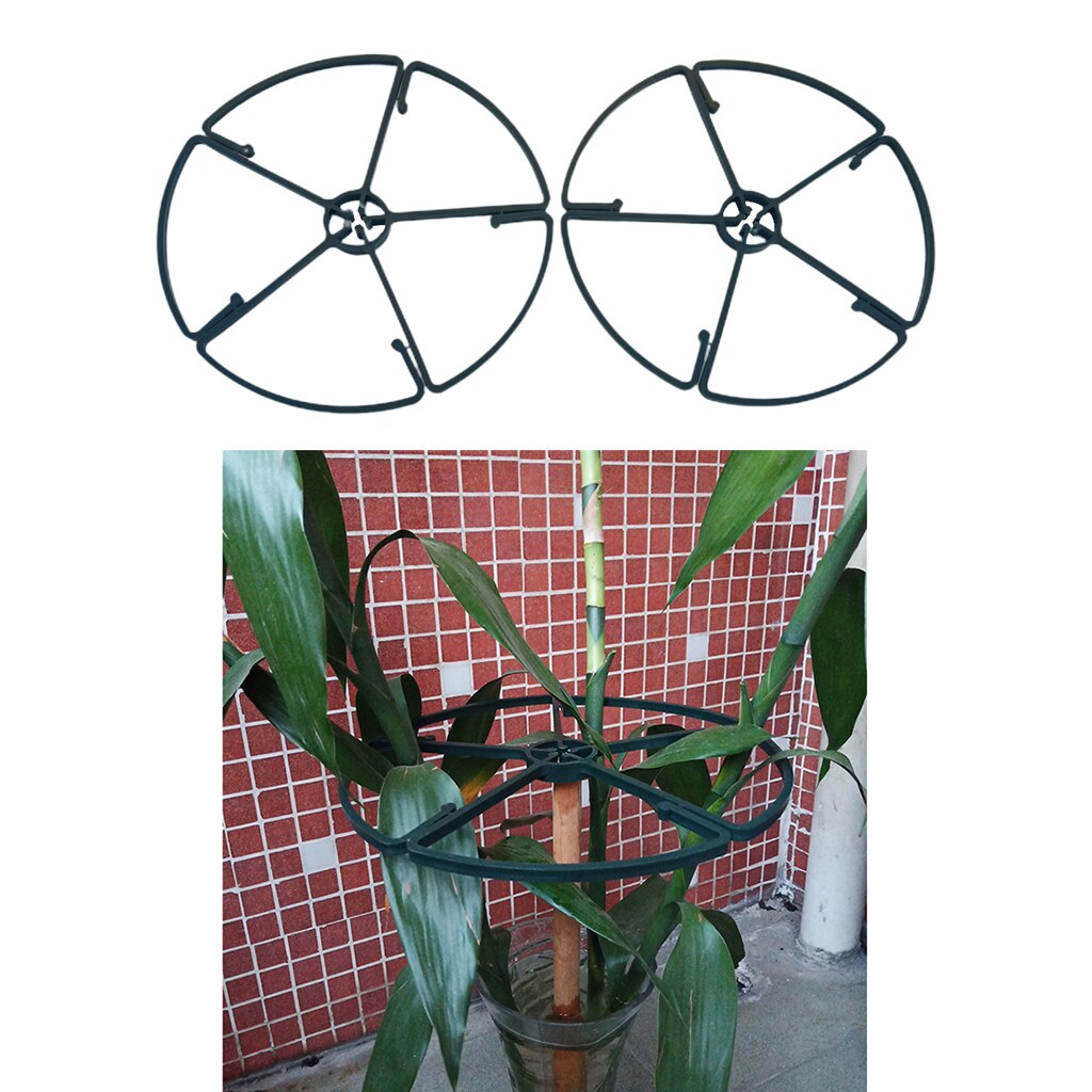 2 Stuks 10in Verstelbare Indoor Plant Ondersteuning Ring Tall Plant Ondersteuning Ring