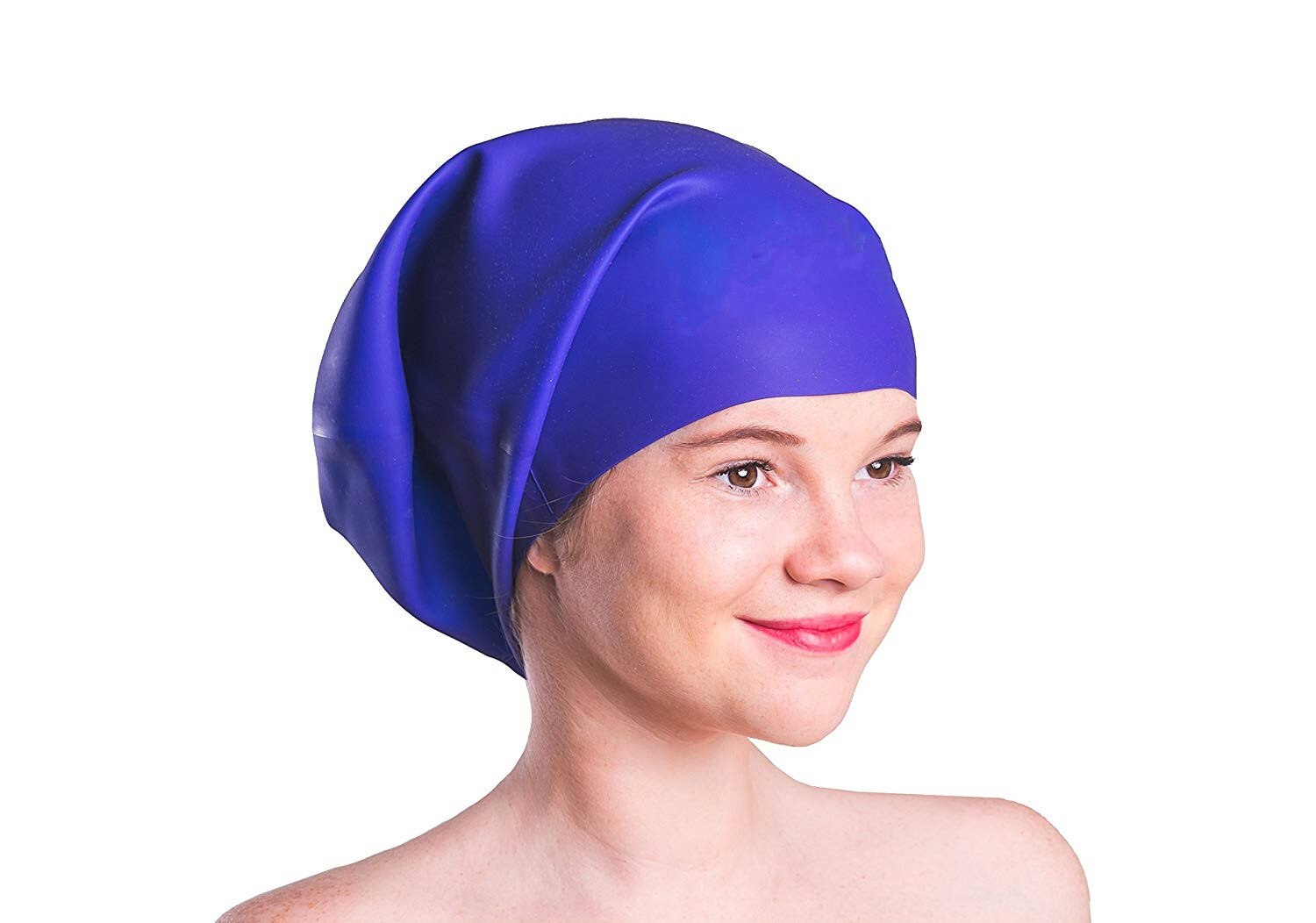 Stijl silicagel lang haar vlecht badmuts kinderen oversized badmuts koksmuts badmuts