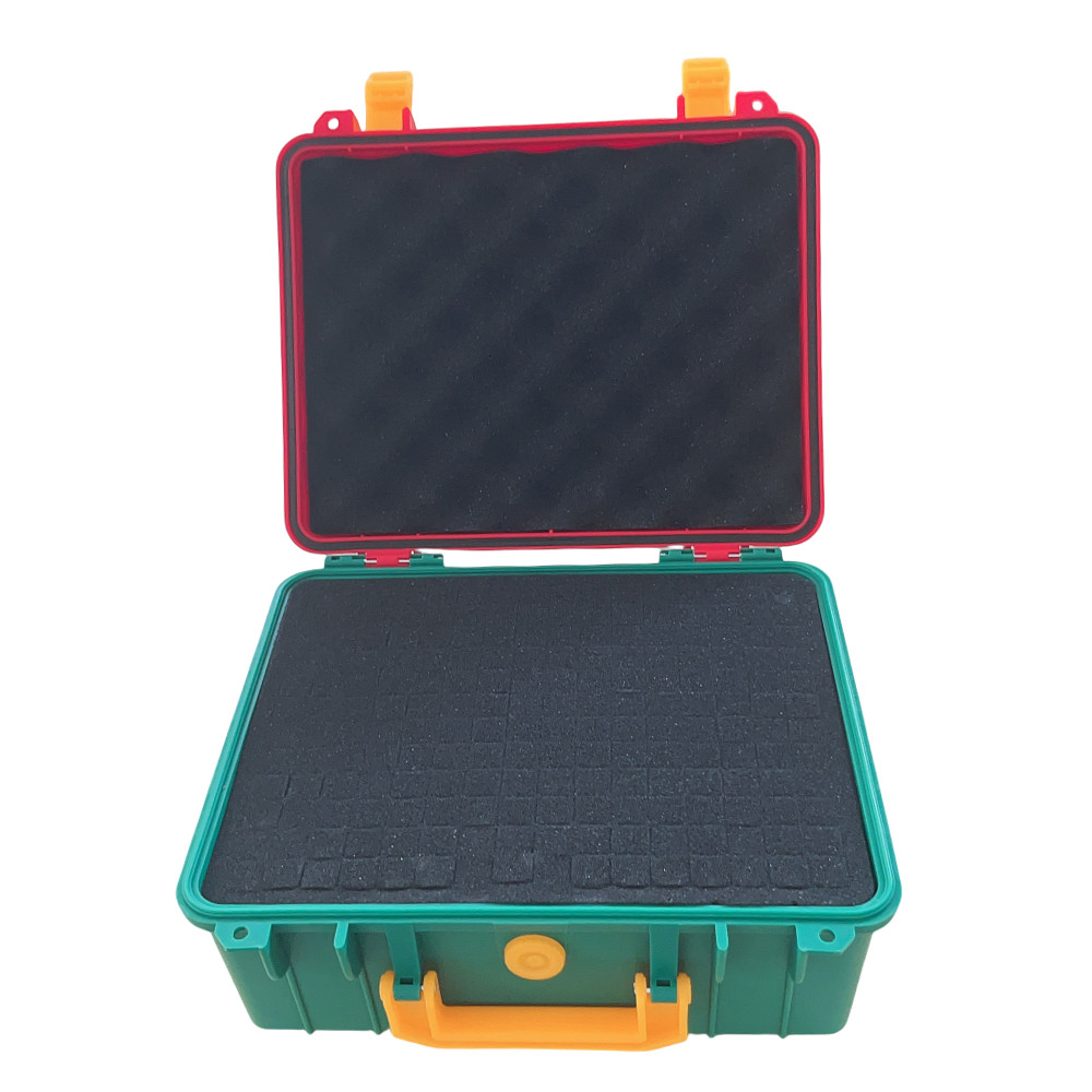 280x240x130mm Waterdichte Gereedschapskist Veiligheidsbeschermer Box Organizer Hardware Opslag Slagvaste Apparatuur Instrument Gereedschapskoffer: Zilver