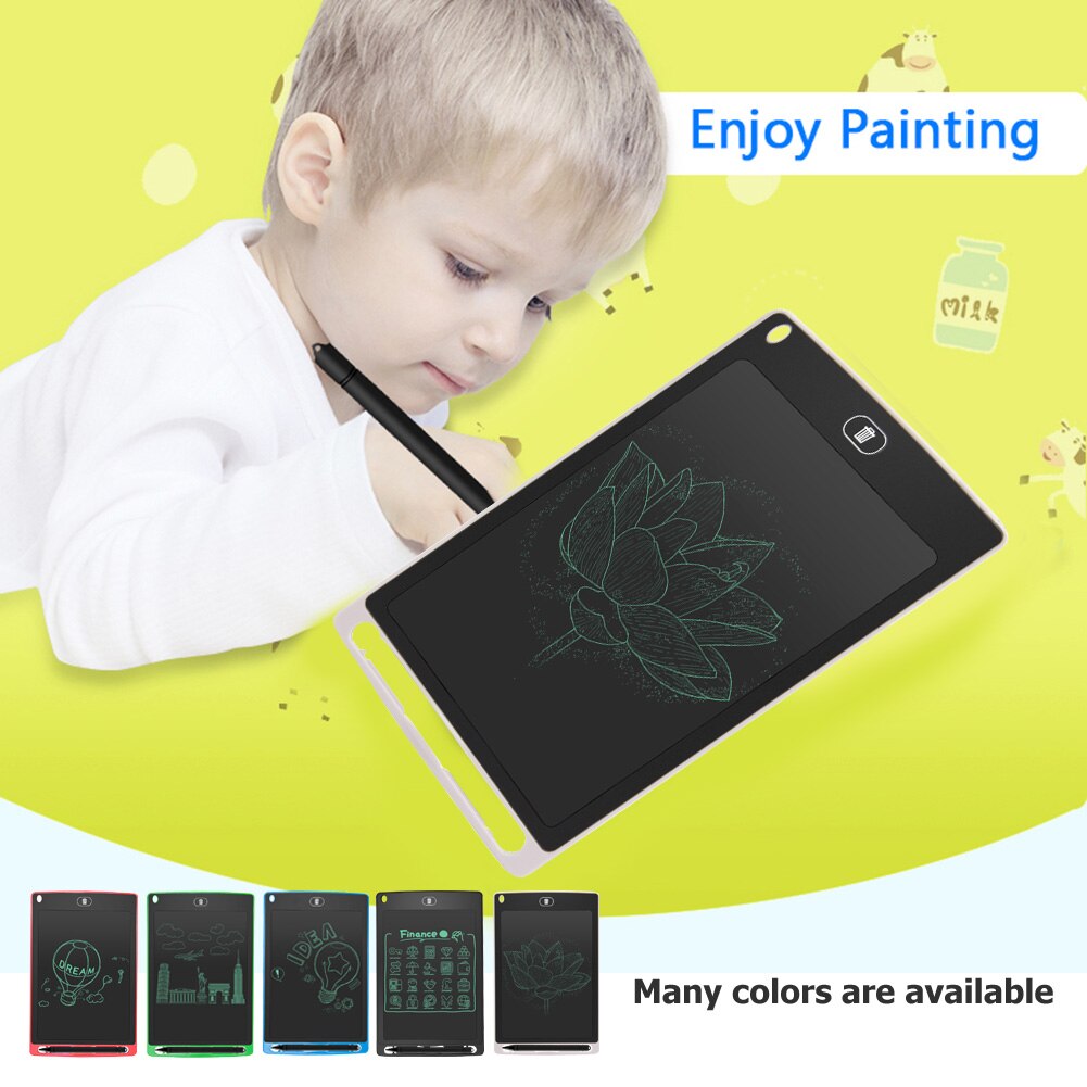 Portable 8.5 inch Digital LCD Writing Tablet w/ CR2016 Button Battery Ultra-Thin Electronic Drawing Handwriting Pads Board w/Pen
