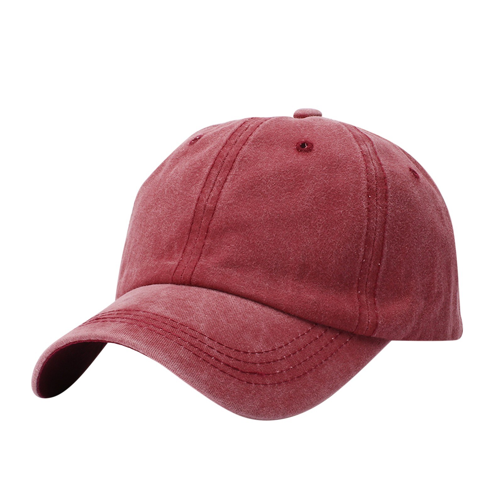 7 Kleuren Gewassen Katoen Board Kids Baseball Cap Kinderen Hiphop Jongens Meisjes Hoed Voor 3 4 5 6 7 8 Jaar Oud: Wine