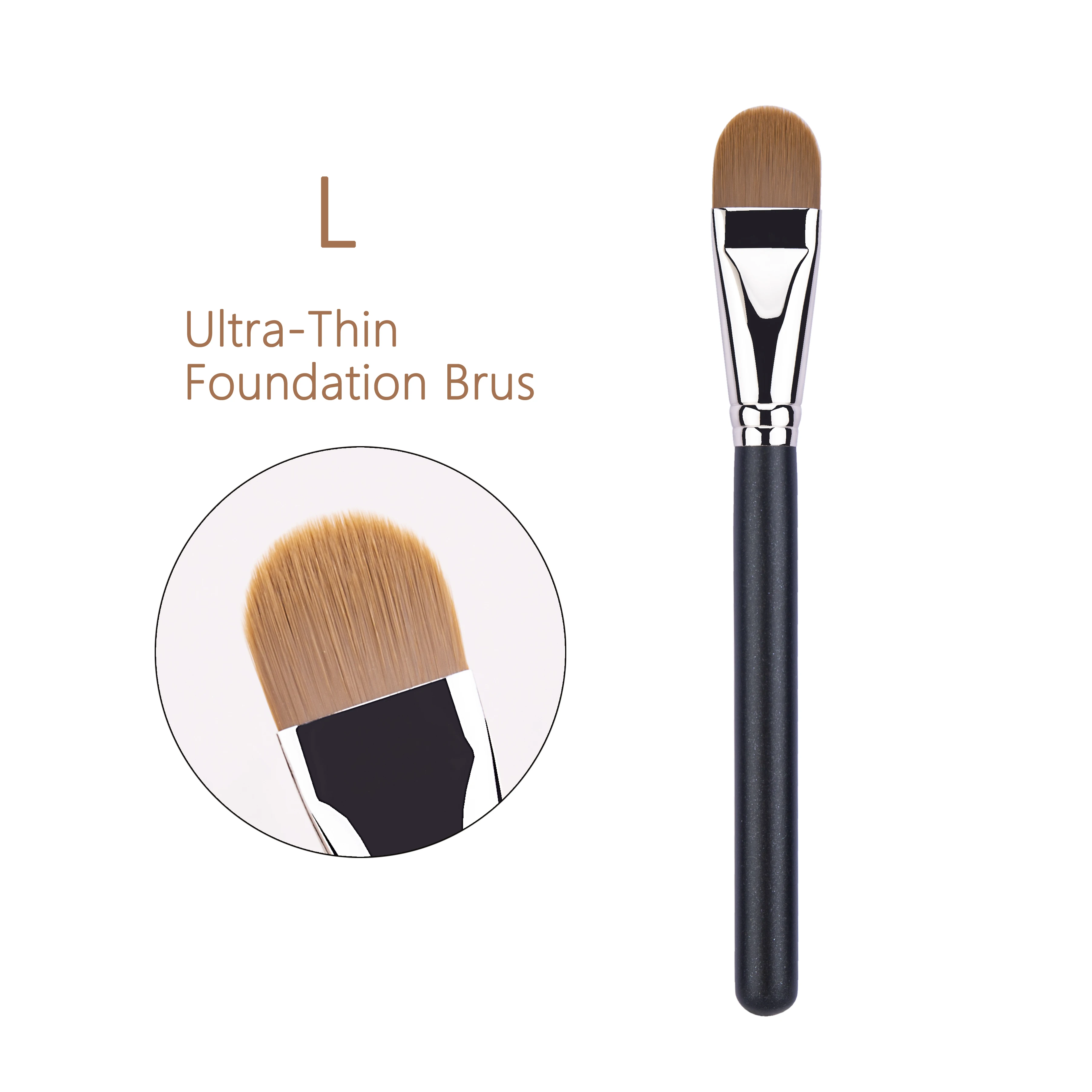212 cepillo plano para cejas, pinceles de maquillaje para cejas ultrafinos, delineador plano, delineador de ojos fino, herramienta de cepillo de belleza para contorno de cejas: Naranja