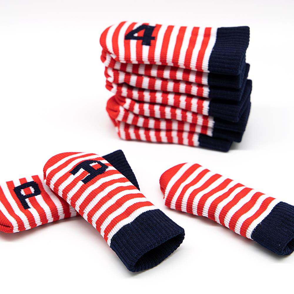 Knitted Golf Club Iron Headcover Golf Iron Head Covers Golf Wedges Head Covers Color 10pcs/Set