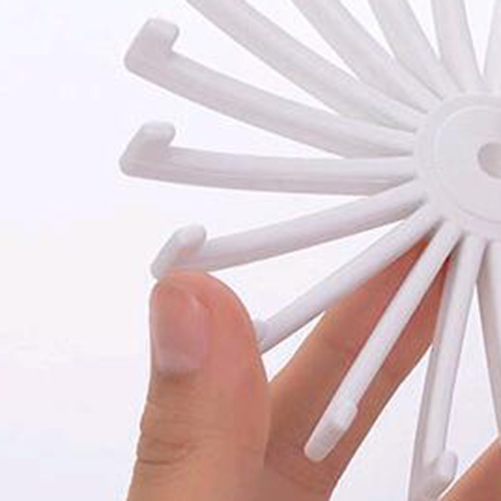 Plastic Tie Rack 360 Degree Rotating Rack Closet Organizer Garment Suit