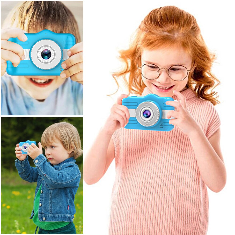 Kinderen Camera 3.5 Inch Digitale Camera 80W Hd Dubbele Lens Selfie Cam 32G Usb 2.0 Oplaadbare Intelligente Voor video Foto Kids