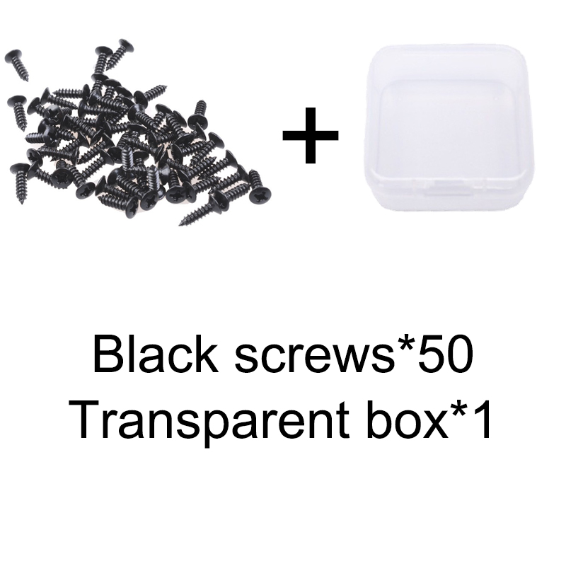 Elektrisk gitar bass beskyttelsesplate skruer 3*12mm beskyttelsesplate bakdeksel plate sokkelskruer med eske emballasje hy: Burgunder