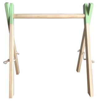 Nordic Stijl Babykamer Decor Play Gym Speelgoed Houten Nursery Zintuiglijke Speelgoed Baby Kamer Kledingrek Accessoires Fotografie Props: only green gym