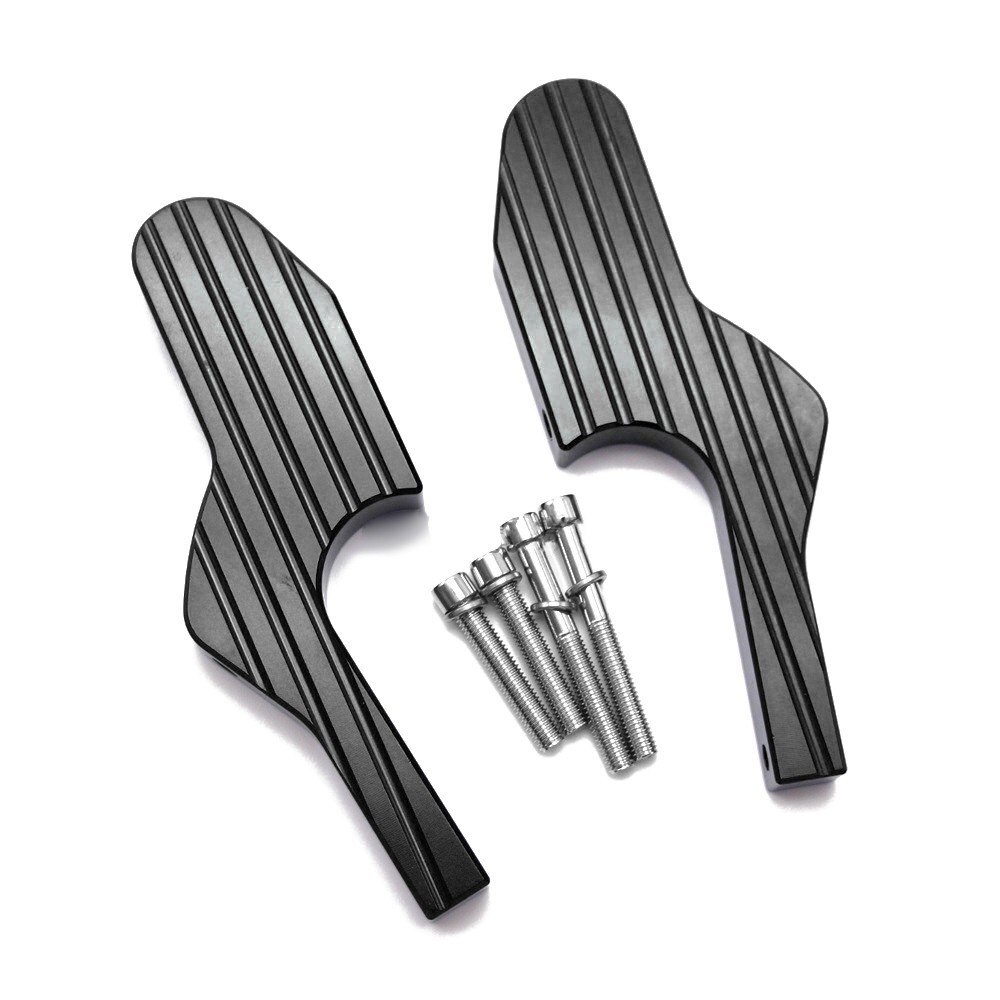 Aluminum Motorcycle Rear Passenger Footrest Extension Extended Footpeg Foot Black Pegs Motorcycle Motorcycle Pegs Folding: Black