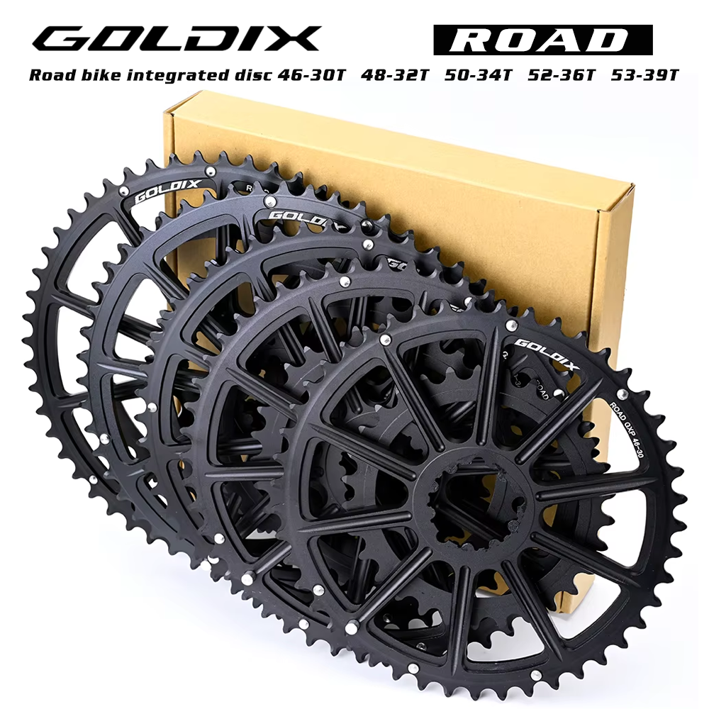 GOLDIX 53-39T 52-36T 50-34T 48-32T 46-30T specificatie racefiets crankstel kettingblad geschikt voor SHIMANO en SRAM 10 11S 12S