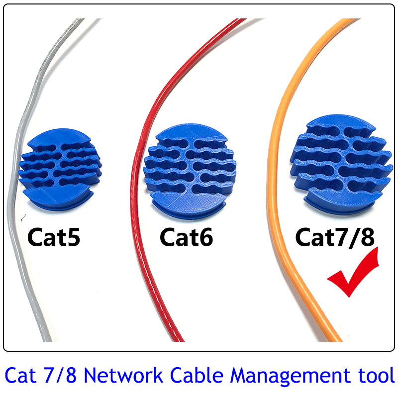 24- hole network cable comb , cat 8 7 for wiring, cable management, and cable fastening; tool with 20mm thick holes; professional tool