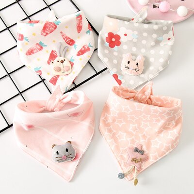 4 Stks/pak Baby Sjaal Burp Doek Bandana Katoen Slabbetjes Pasgeboren Baby Jongen Meisje Peuter Herfst Winter Sjaal Waterdicht Bib: 6
