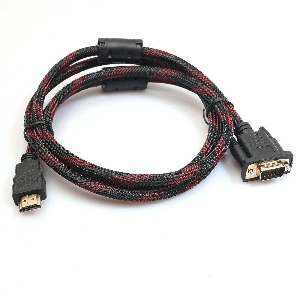 Hdmi-Compatibel Adapter Full Hd 1080P Hdmi Male Naar 15 Pin Vga Connector Adapter Converter Kabel Voor Hdtv in Voorraad 21: Default Title
