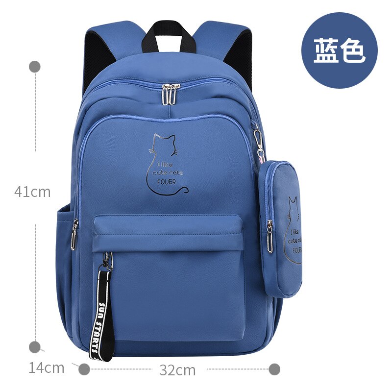 Kids Rugzakken Kinderen Schooltassen Voor Meisjes Orthopedische Rugzak Boekentas Schooltas Basisschool Rugzak Kids Satchel Mochila: blue