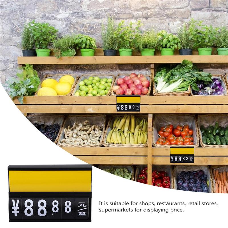 3 Pcs Hanging Price Tag Rack Supermarket Price Tag Erasable Price Tag Rack Supermarket Fruits And Vegetables Hanging Price Tag