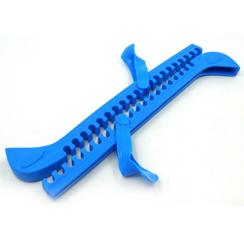 Par de patines de velocidad para patines, zapatos de patín con cuchilla de hielo, cubierta protectora de hoja nailon dura, antideslizante, resistente al desgaste, tamaño libre, 1 par