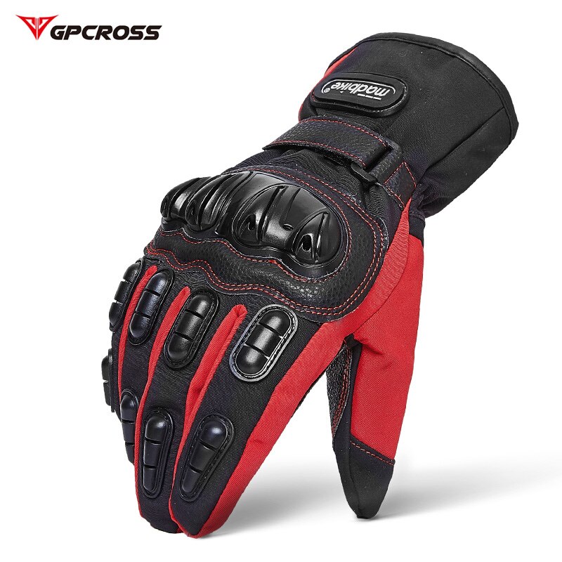 MADBIKE Winter Motorrad Handschuhe Touchscreen Wasserdicht Guantes Moto Handschuhe Thermische Vlies Gefüttert Motorrad Reiten Handschuhe