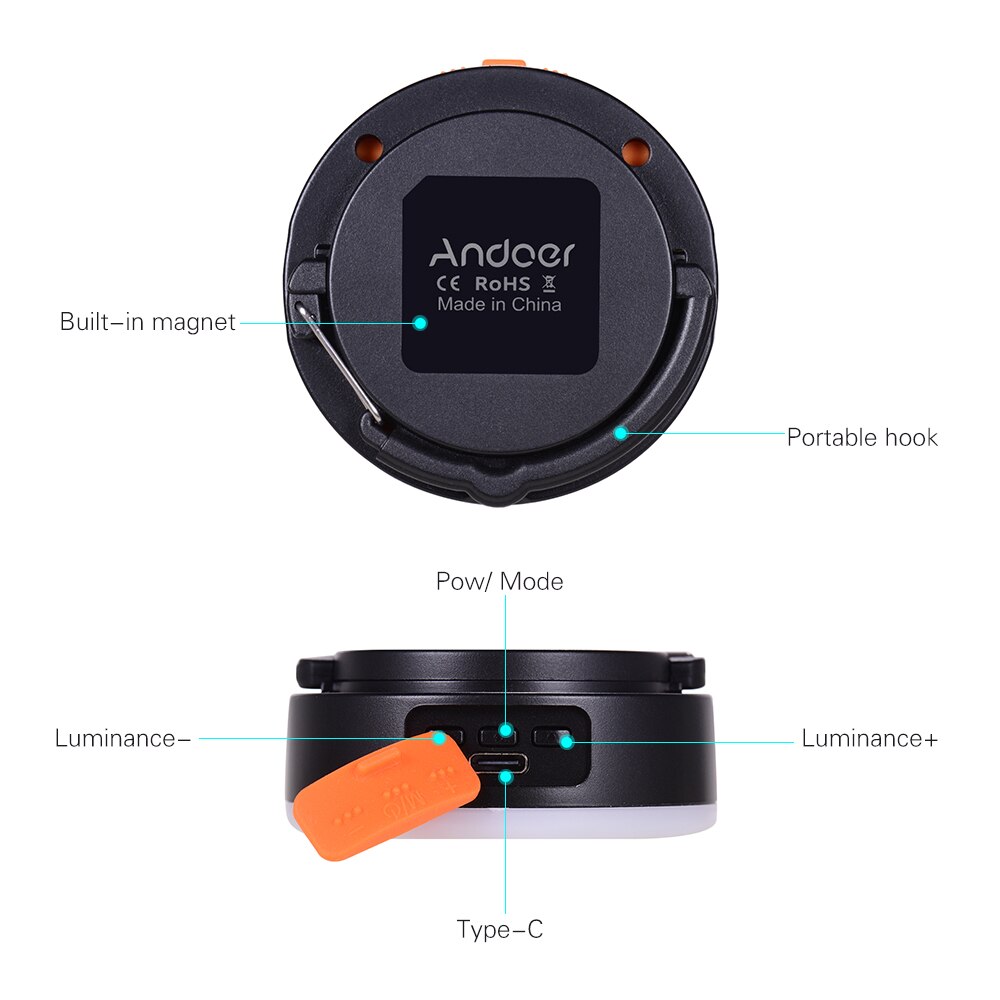 Mini RGB LED Fill studio selfie Light photo Photography lighting Lamp Multi-functional Superbright 3200K-6500K Built-in Battery