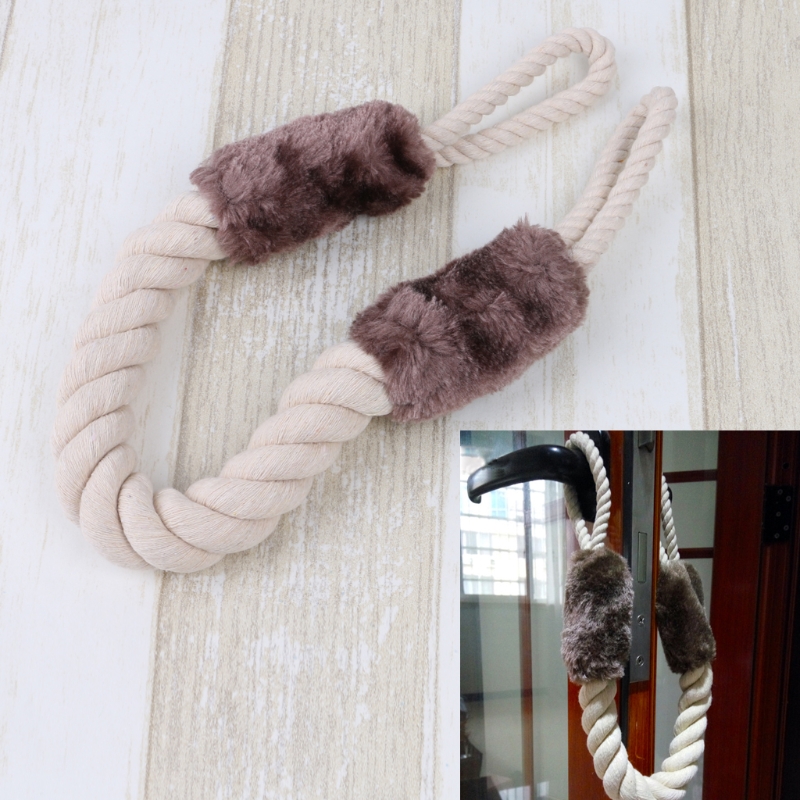 Deurstop Katoenen Touw Sailor Knoop Deurstopper Dichtslaan Shut Wedge Deurgrepen Stoppers Deur Venster Protectors