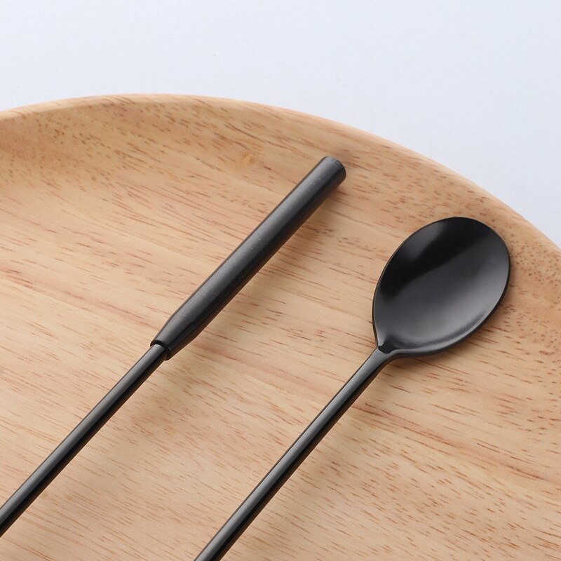 Cuchara de té de hielo con mango Extra largo, cuchara de helado mezcladora de 4 colores de 12 pulgadas, cucharas agitadoras de cóctel de acero inoxidable, barra Acc