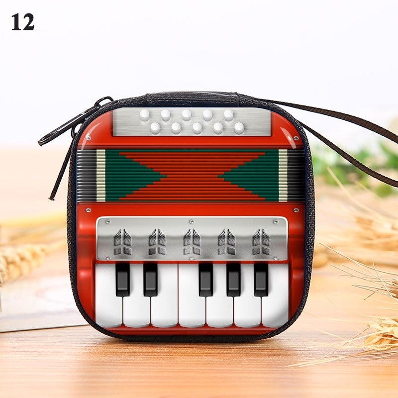 Tinplate Coin Purse Earphone Storage Bag Retro Record Tape Coin Purse Key Coin Coin Bag Coin Purse: 12
