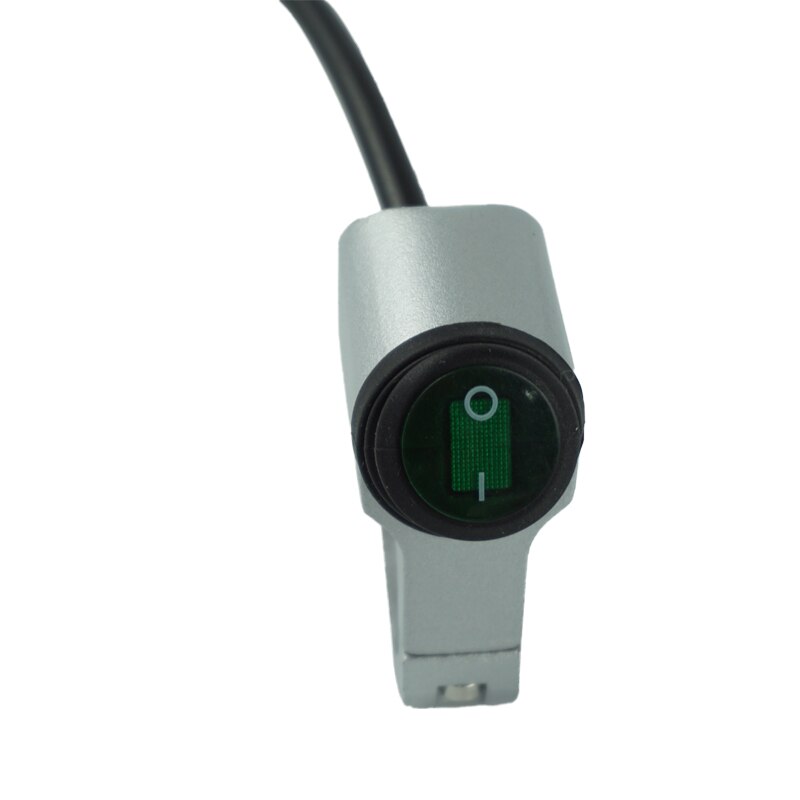 12V Wasserdicht 7/8 &quot;22mm Motorrad Lenker Kontrolle Schalter Berg Scheinwerfer Gefahr Brems Nebel Licht AUF aus Schalter Geschmack: Silber-(Grün)