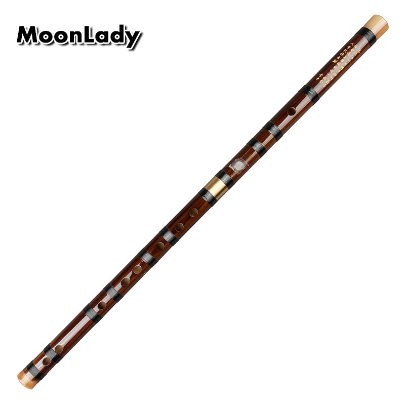 Flauta china tradicional hecha a mano para principiantes y amantes de la música, café de bambú, de dos secciones, llamada Dizi tradicional, de madera