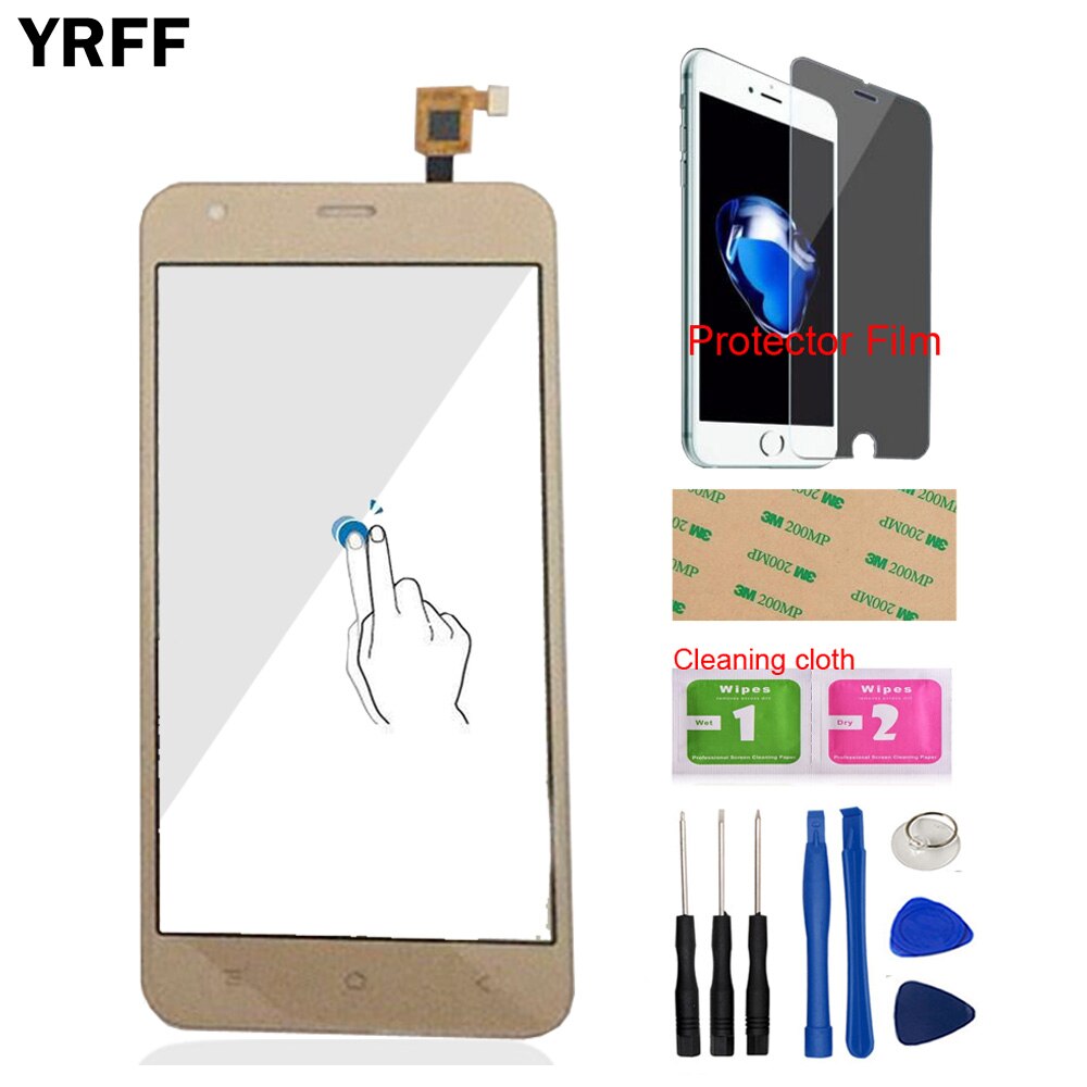 5,0 ''frontal del teléfono móvil de pantalla táctil de cristal digitalizador de Panel Senosr para BlackView A7 A7 Pro herramientas + Protector de película adhesivo
