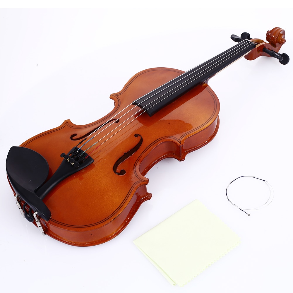 1/8 violin holdbar praktisk 4-6 år gammel egetræ lyse rød musik studerende begynder violin spiller musikinstrumenter