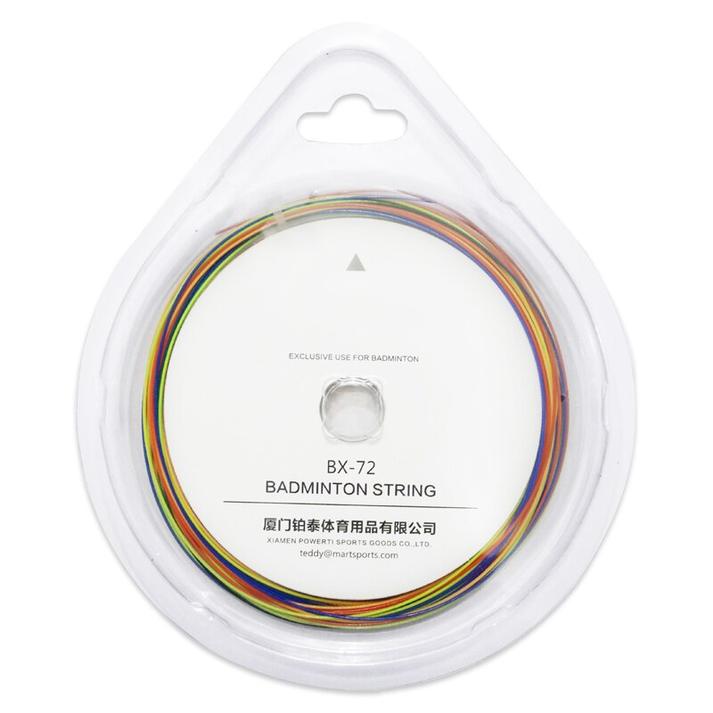5PCS-0.70mm Badminton Racket String Rainbow Badminton Accessories Stringing Machine 12M-BX72 POWERTI