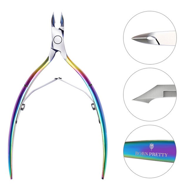 Geboren Pretty Chameleon Nail Teennagel Clipper Trimmer Nipper Cutter Ingegroeide Rvs Pedicure Care Nail Art Gereedschap: Pattern 2