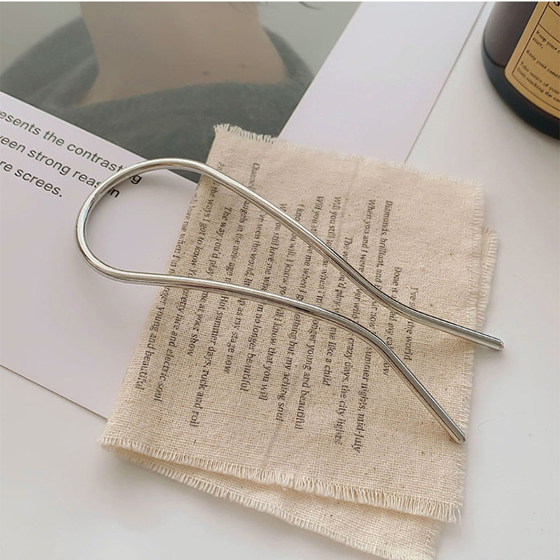 Pinzas simples para el cabello en forma de U, horquillas para mujer, pasadores de Metal, herramientas de peinado nupcial, accesorios para hacer moños: Chapado en cobre envejecido