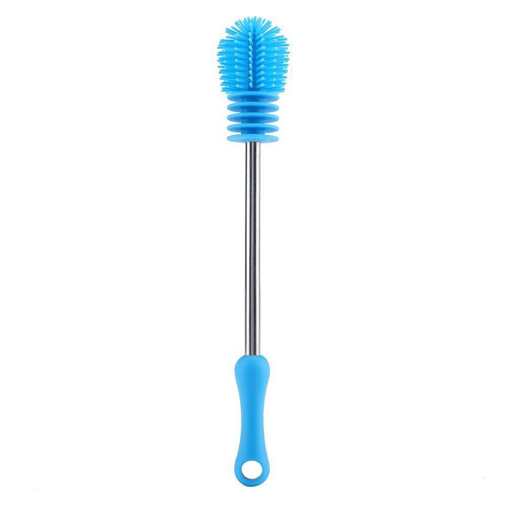 Limpiador de cocina de silicona para limpieza de botellas, cepillos de limpieza, cepillos de limpieza, cepillos de vidrio # Y5: C