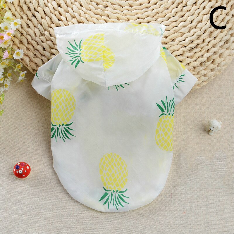 Zomer Kat Hond Zon Bescherming Kleding Ademende Kleding Cool Outdoor Huisdieren Hoodie Huisdier Rash Guard Zonnebrandcrème Poncho Hoodie: C / S