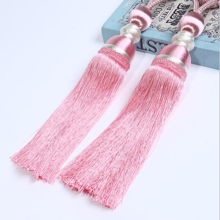 Rideau boule suspendu avec pompon, brosse à cravate, accessoires pour la maison: NO 7