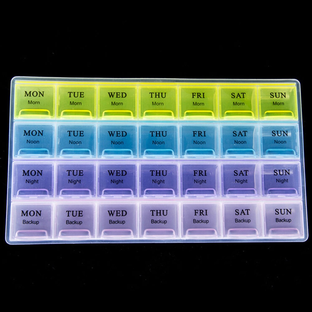 7 Dagen Wekelijkse Tablet Case Container Geneeskunde Organizer Geneeskunde Bunker Pastillero Secret Stash Pill Container Tool