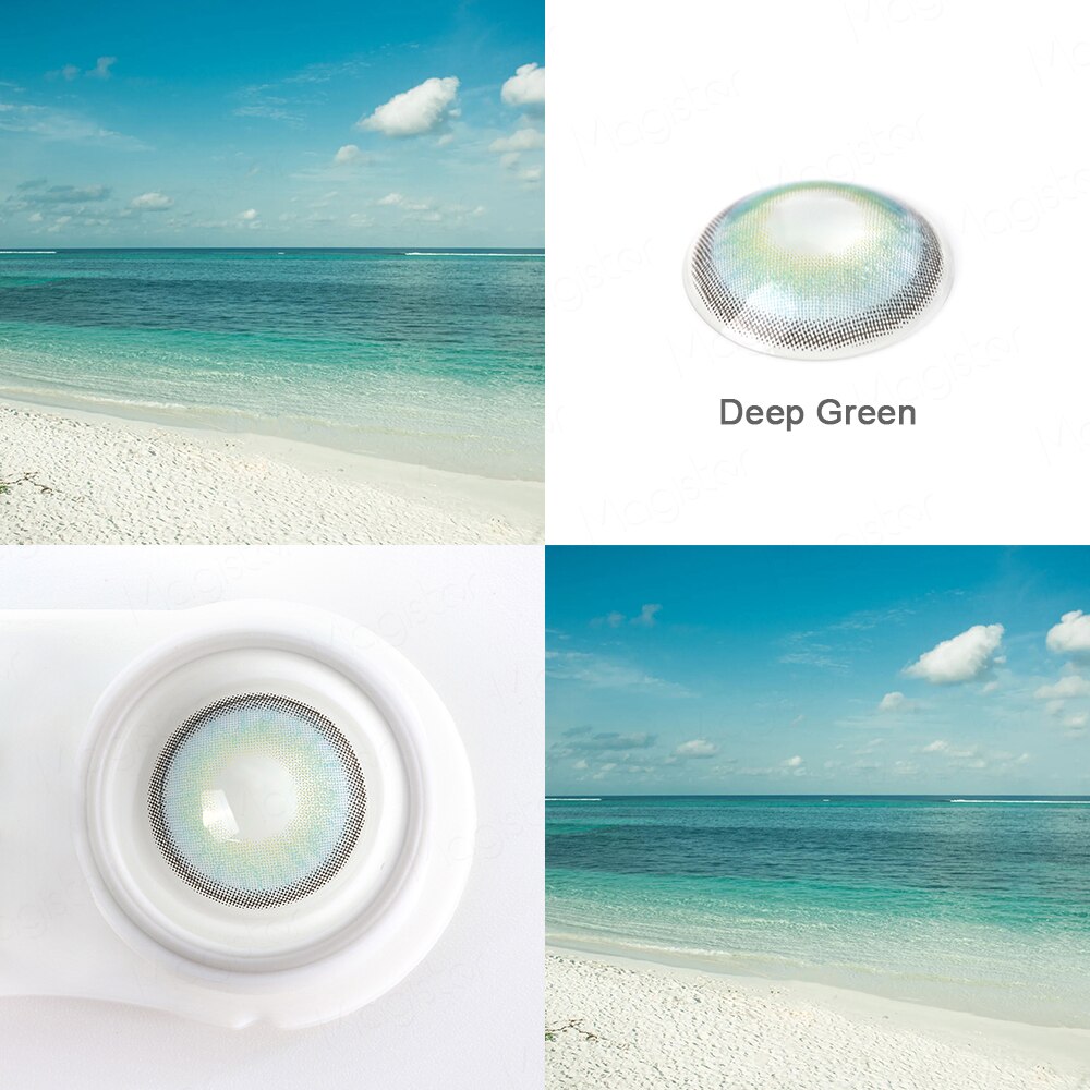 2pcs/pair Blue Gray Contact Lenses Colorful Makeup Colour Lenses For