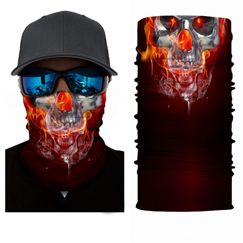 Stirnband Bandana Schädel Gesicht Maske Schal Maske Geist Sturmhaube Masken Radfahren Kopf Schal Nacken Halloween Party Gesicht Maske: 11