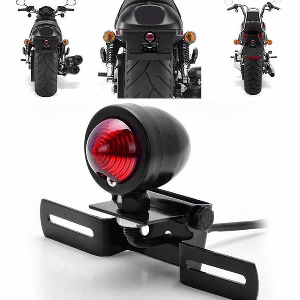 12v led motorcykel baglygte retro bremse baglygte baglygte til chopper bobber cafe racer stil signal lampe baglygter