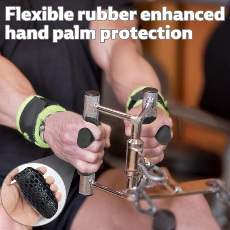 Gants de gymnastique d'entraînement poignées de paume en Silicone poignée de paume croisée Protection des mains pour l'exercice d'haltérophilie de gymnastique