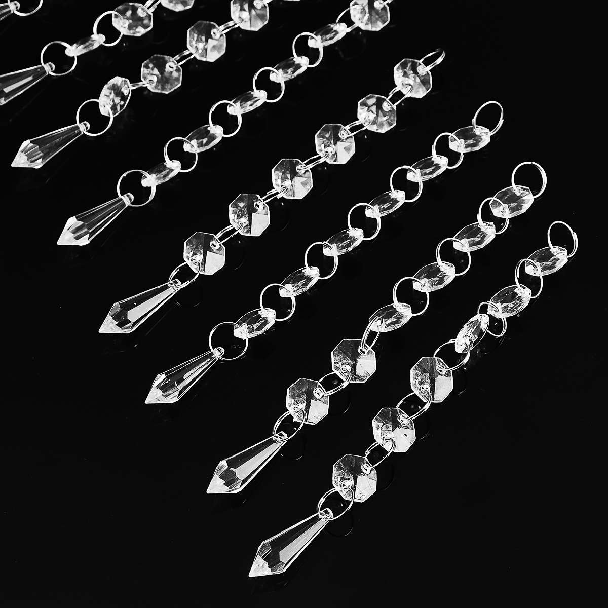 30 PCS Acryl Kristal Kralen Ketting Kroonluchter Hanglamp Guirlande Opknoping Bruiloft Home Party Bar Decor Led Lamp