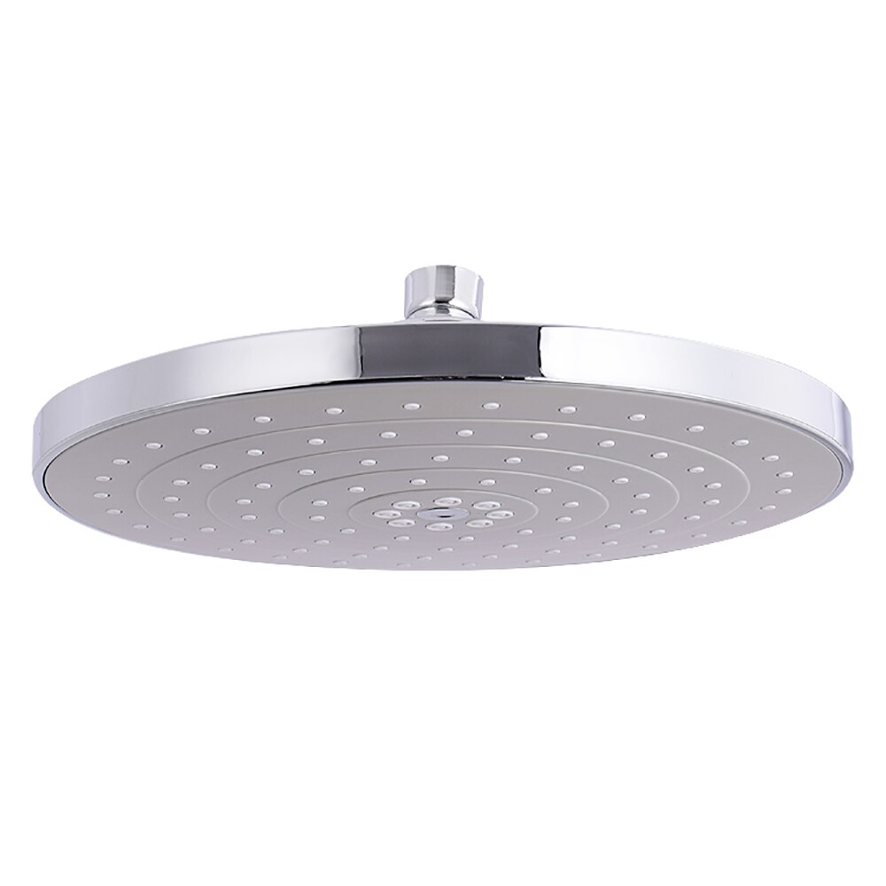 ABS Plastic Chrome Finished Round Adjustable Rainfall Bath Showerhead Combo Bathroom Top Shower Head Set