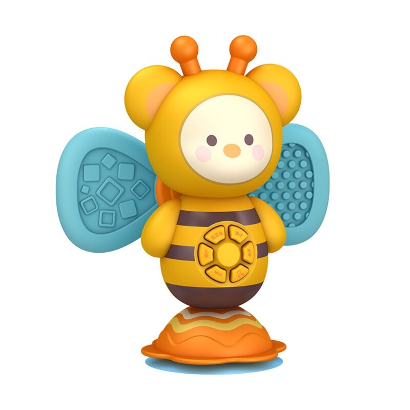 Musical Toys with Soft Bee Wings Light Sound Educational Sensory Development Activity Center Birthday for Toddlers D5QA