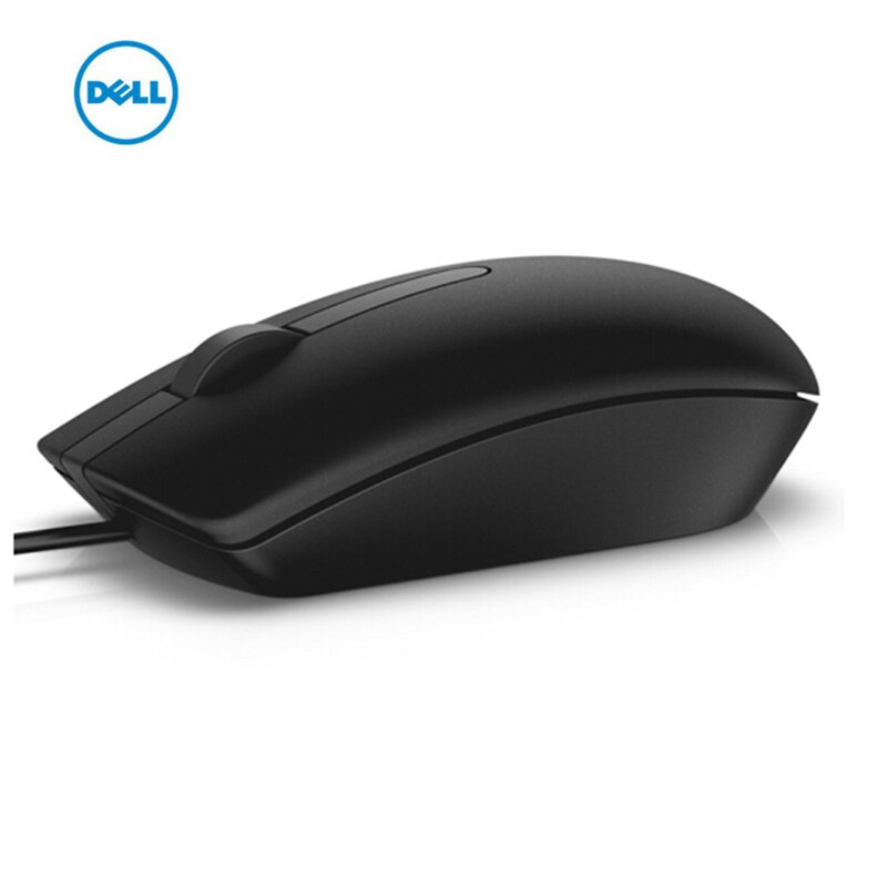 Dell MS116 Mouse Cable Computer Desktop Office Laptop Home Mouses Black With USB