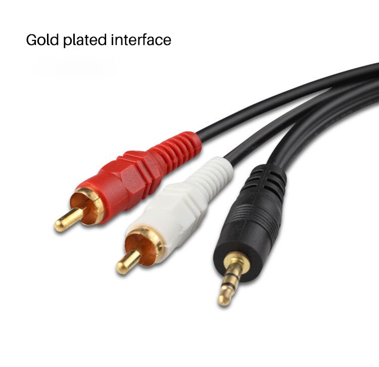 Pandar 1M/3M/6M/12/M/Audio Kabel 3.5Mm Audio Kabel stereo Man Cord Jack Naar 2 Rca Y-Kabel Voor Pc Dvd Smart Tv Speakers