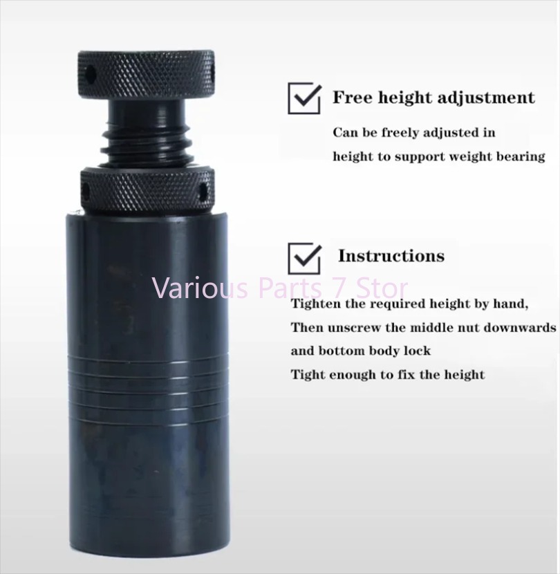 1pc Cylindrical Screw Jack S20/S100 Mold Height Hoist Adjusting CNC Milling Injection Machine Cushion Block Manu-al Adapter