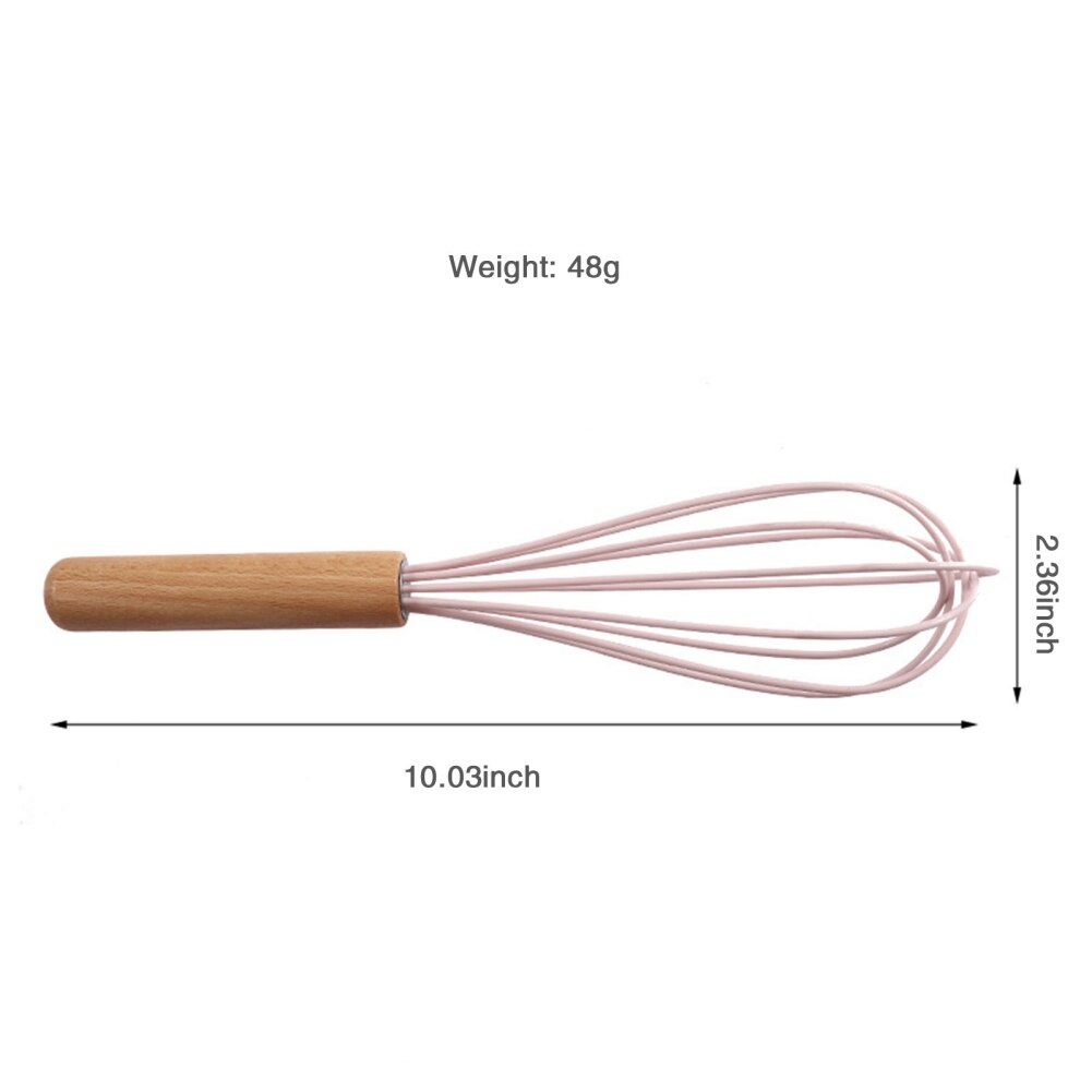 1pc Kitchen Silicone Whisk Non-Slip Easy to Clean Egg Beater Milk Frother Kitchen Utensil Kitchen Silicone Egg Beater Tool