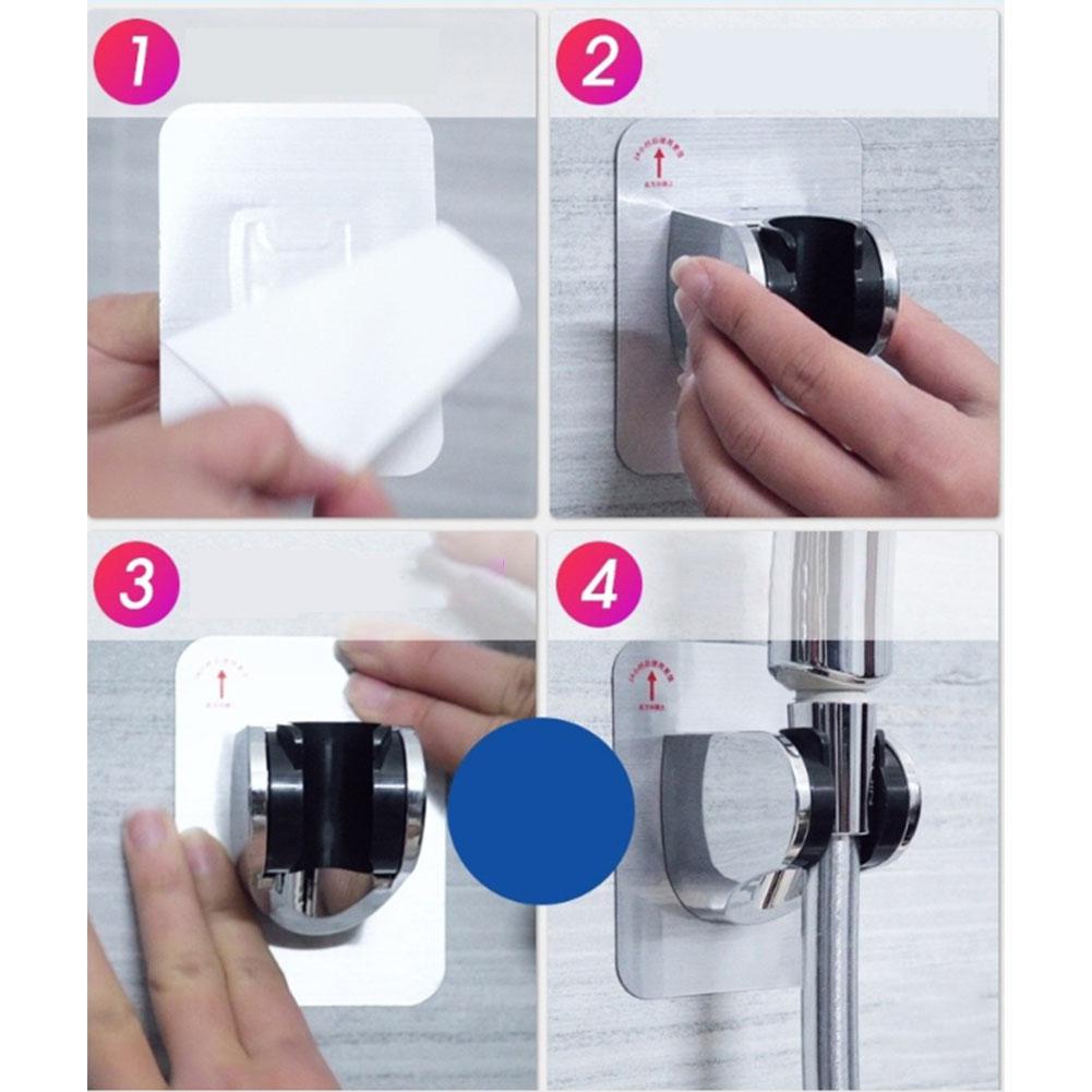 Wall Mounted Handle Rotatable Adjustable Sprinkler Shower Hose Head Holder Stand Bracket Base