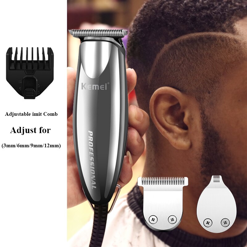 Kemei 0mm Baldheaded Hair Trimmer Powerful Electric Hair Clipper Shaver Modelling Hair Trimmer Razor KM-701