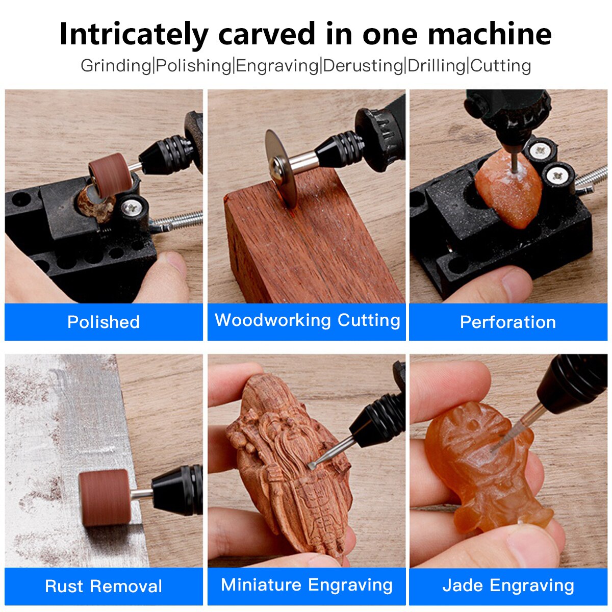 Elektrisk borr dremel grinder gravör pennslip mini borr elektrisk roterande verktygsslipmaskin dremel tillbehör